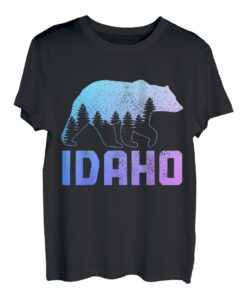 Idaho Bear Grizzly Pride Outdoor Wandern Natur Vintage T-Shirt