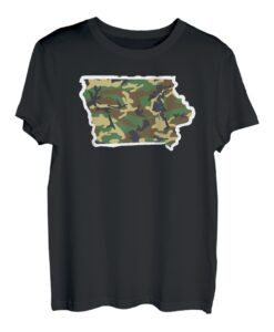 Iowa Camo Map Shirt, Jagdausrüstung, Camo Home Apparel T-Shirt