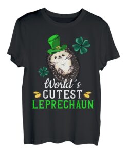 Irisch Weißbauchigel Igel St Patricks Day Kobold Leprechaun T-Shirt