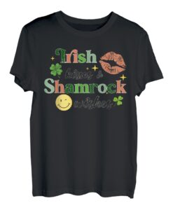 Irish Kisses And Shamrock wünscht einen lustigen St. Patrick's Day T-Shirt
