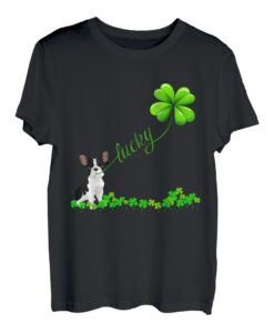 Irish Lucky with French Bulldog T-Shirt Französische Bulldogge T-Shirt