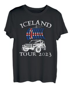 Island Flagge 2023Tour Off-Roader Reise Souvenir Island T-Shirt