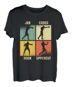 Jab Cross Hook Uppercut Boxhandschuhe Boxer T-Shirt