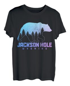 Jackson Hole Wyoming Bear Grizzly Pride im Freien, Vintage-Stil T-Shirt