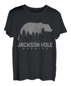 Jackson Hole Wyoming Bear Grizzly Pride im Freien, Vintage-Stil T-Shirt