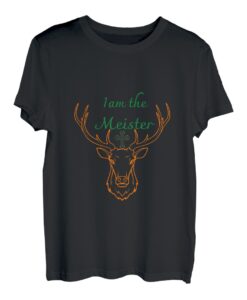 Jaegermeister Meister Hirsch Familie Papa Mama frech lustig T-Shirt