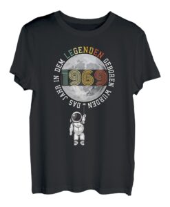Jahrgang 1969 Geburtstag - Raumfahrer Luftballon Mond T-Shirt