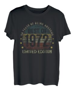 Jahrgang 1972 50 Jahre Geschenk 50. Geburtstag Mann Frau T-Shirt