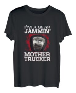 Jammin' Mother Trucker Funny Truck Driver Trucker Mom T-Shirt