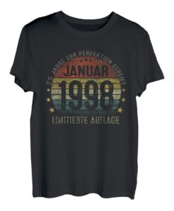 Januar 1998 Lustige Geschenke 25. Geburtstag Männer Frauen T-Shirt