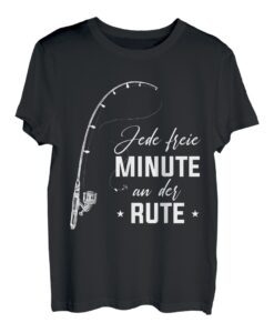 Jede freie Minute an der Rute Angler Angeln T-Shirt