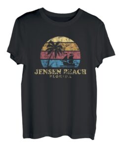Jensen Beach Florida Schatzküste 70er Jahre Vintage Schiff T-Shirt