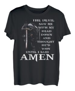 Jesus The Devil Saw Me With My Head Down (auf der Rückseite) T-Shirt