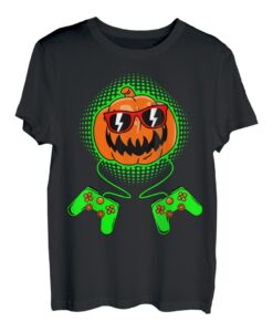 Jungen Halloween Shirt Jack O Lantern Gamer Kinder Herren Halloween T-Shirt
