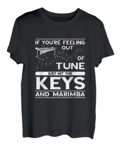 Just Hit The Keys Musiker spielt Vibraphone Marimba T-Shirt