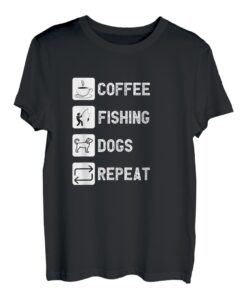 Kaffee-Angel-Hunde wiederholen T-Shirt