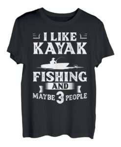 Kajak Angeln Kanu Angler Boot Paddel Kajak Fischer T-Shirt
