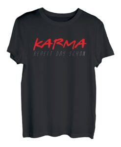 Karma Bumerang Rache Schicksal Gerechtigkeit Zen Geschenk T-Shirt
