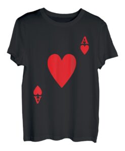 Karneval Kostüm Herz Ass Faschingskostüm Poker Kartenspiel T-Shirt