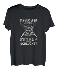 Karpfen Hecht Mann Carp Fishing Finger weg von meiner Rute T-Shirt