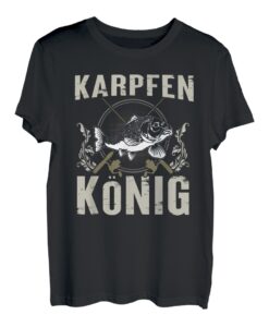 Karpfen König Angler Angeln Angel Fischen Geschenk Fisch T-Shirt