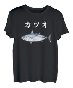 KATSUO Bonito Bonito Fischliebhaber Wunschangeln Liebhaber Meeresangeln Hobbys Lustiges Sushi-Netz Hobby Angeln Boot Angeln T-Shirt