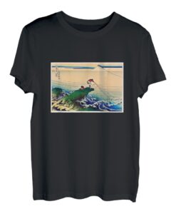 Katsushika Hokusai T-Shirt, 36 Ansichten des Reichtums, Meisterwerkskunst, Malerei, Herren, Damen, lustig, Kleidung, Kunst, Geschenk, lustig, Angler T-Shirt