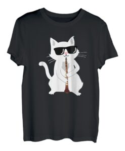 Katze spielt Oboe T-Shirt