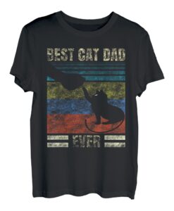 Katzen Papa Best Cat Dad Ever Vater Shirt Geschenk T-Shirt