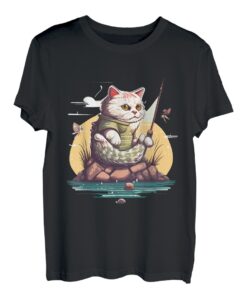 Katzenangeln, lustige Katzenangeln, Fisch, Angeln, Geschenke T-Shirt