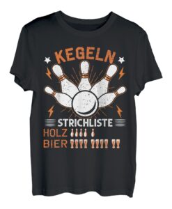 Kegeln Holz Kegelverein lustiges Biertrinker Kegel Kegelclub T-Shirt