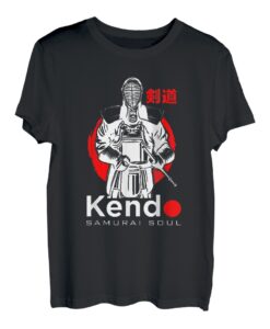 Kendo Samurai Soul T-Shirt Kampfkunst Japanischer Krieger Fa T-Shirt