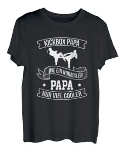 Kickbox Papa Kampfsport Tochter Mann Sohn Opa Vati Vater T-Shirt