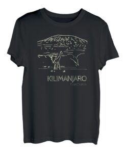 Kilimanjaro Tansania Afrika und Giraffe Bergsteigen Wandern Geschenk T-Shirt
