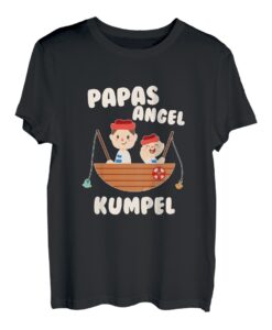 Kinder Angel T-Shirt Jungen Papa und Sohn Angel Papas Angelkumpel T-Shirt