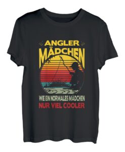 Kinder Angler Mädchen Wie Ein Normales Mädchen Nur Viel Cooler T-Shirt