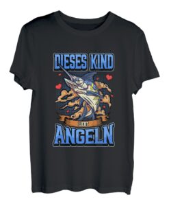 Kinder Dieses Kind liebt Angeln Lustig Fischen Spruch Geschenk T-Shirt