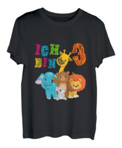 Kinder Drei Jahre alt Zoo Tiere Jungs & Mädchen Geschenk Ich Bin 3 T-Shirt