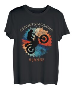 Kinder Geburtstagsshirt 8 Jahre Motocross 8. Geburtstag T-Shirt