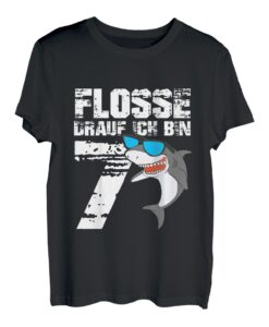 Kinder Geburtstagsshirt Hai Ich bin 7 Jahre Junge 7. Geburtstag T-Shirt