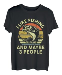 Kinder I Like Fishing & Maybe 3 Personen Barschfisch Jugendliche Junge Kleinkind T-Shirt