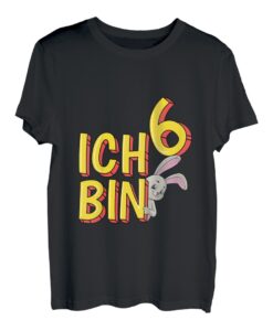 Kinder Ich Bin 6 Hase sechs Jahre alt Kaninchen Geburtstag T-Shirt