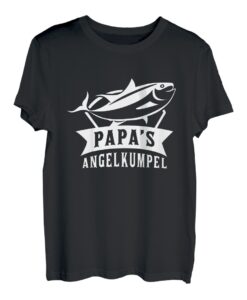 Kinder Papas Angelkumpel Geschenk für Angler Sohn Kind T-Shirt