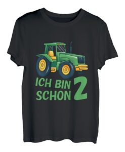 Kinder Traktor Kinder 2. Geburtstag Trecker 2 Jahre Mädchen Junge T-Shirt