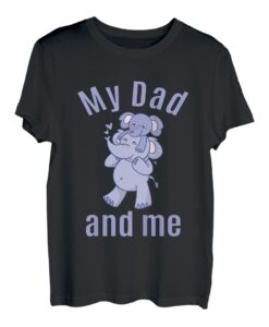 Kinder Vater Sohn Papa Tochter Geschenk Elefanten Jungen Mädchen T-Shirt