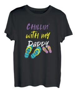 Kinder Vater Tochter Partnerlook Mädchen TShirt Flip Flop Sommer T-Shirt