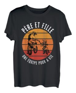 Kinder wie Vater wie Sohn Motorrad Cross Motocross T-Shirt