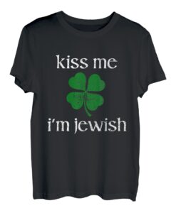 Kiss Me I'm Jewish Shamrock St. Patrick's Day für Männer und Frauen T-Shirt