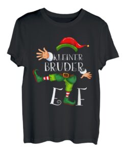 Kleiner Bruder Elf lustig Kostüm Weihnachten Elf Pyjama Xmas T-Shirt