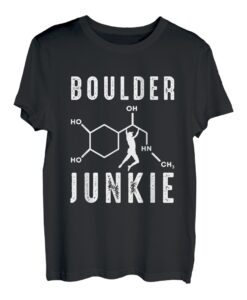 Kletterer Boulder Geschenk Boulder Junkie Felskletter T-Shirt